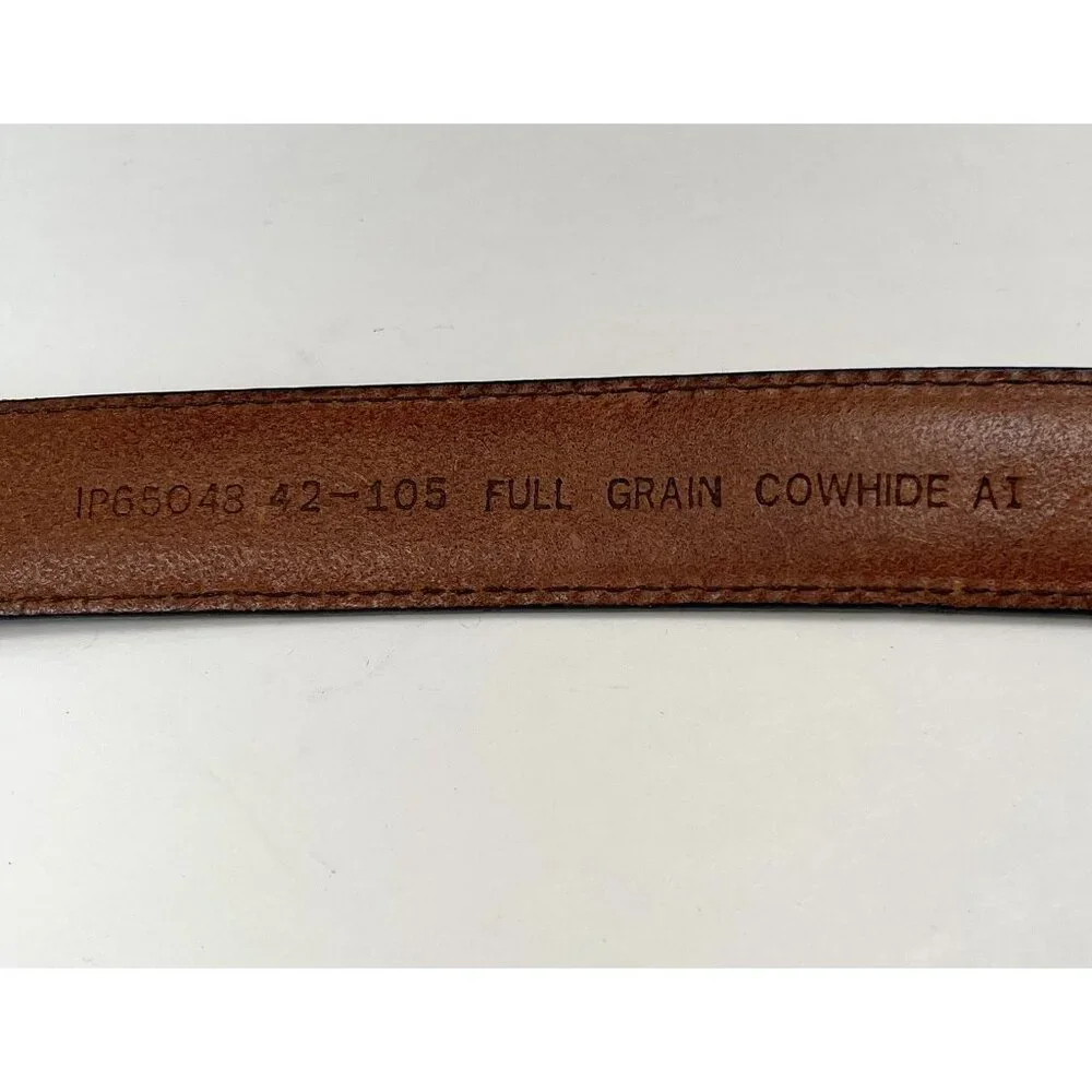 PERRY ELLIS Mens SIZE 42 / 105 Brown Leather Full Grain Cowhide 1